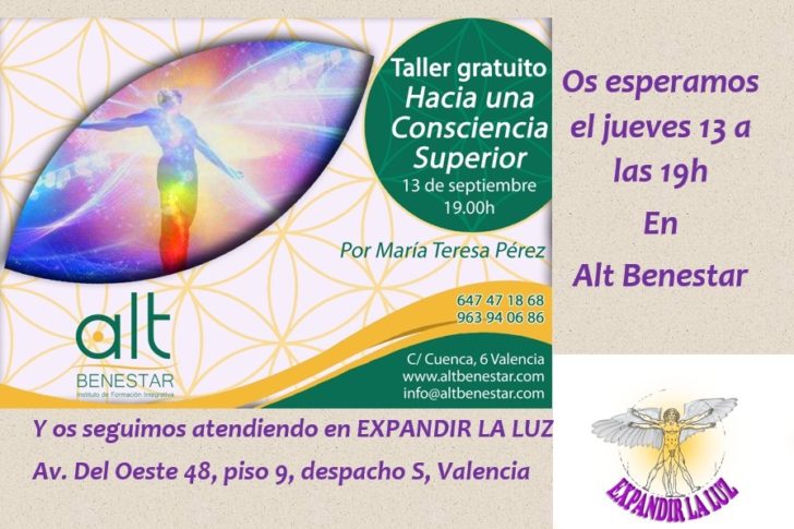 taller gratuito - hacia una consciencia superior