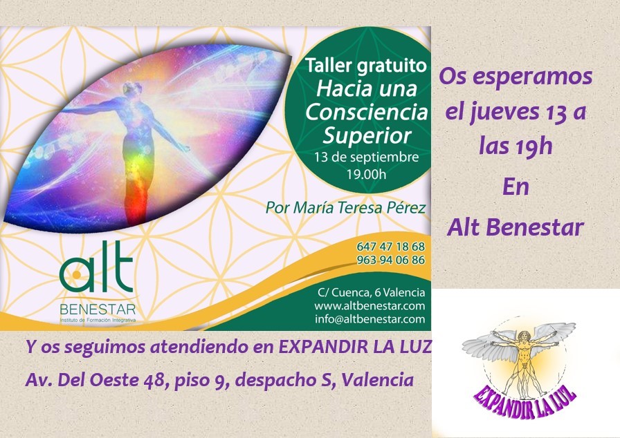 taller gratuito - hacia una consciencia superior